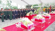 Remains of eight unidentified martyrs reburied in Ha Giang